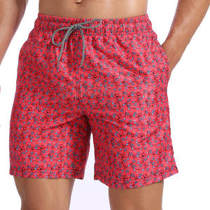 Shorts de bain mi-longs pour hommes de haute qualité, motif uni, écologiques, durables, avec logo frontal, 100 % polyester, nouvelle collection - Product Image 2