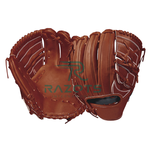 Guantes de Béisbol Profesionales de Cuero, Diseño Personalizado, Aislantes, Dedos Completos, Cierre de Red, para Mano Derecha, Impermeables - Product Image 2