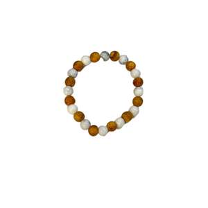 Venta al por mayor de pulsera de Palo Santo Obsidiana Dorada Cristal Natural 8mm Pulsera con Aromático Palo Santo 3 Beads - Product Image 5