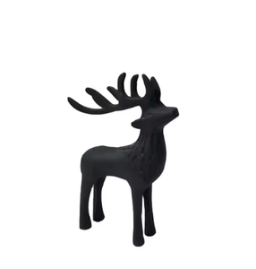 Escultura de Reno de lujo contemporáneo, adorno artesanal navideño de diseño moderno para decoración de sala de estar - Product Image 4