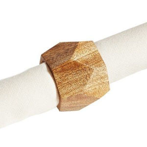 Porte-serviettes carré en bois élégant et moderne, en gros, pour la cuisine, la salle à manger et la décoration de table de mariage - Product Image 4