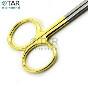 Tijeras de goma Iris Str TC 11,5 cm Tijeras de goma de tejido Iris Instrumentos médicos quirúrgicos dentales de acero inoxidable Cirugía - Product Image 5