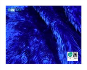 Tela de Punto de Pelo Largo Azul Marino 30/35mm de Peso Medio para Prendas, Juguetes, Abrigos, Bolsos y Textiles para el Hogar - Product Image 4