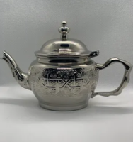 Service à thé classique marocain Chaoui doré fait main, petit modèle OEM, nouveaux services à café et à thé, décorations pour la maison MA, 10 unités disponibles