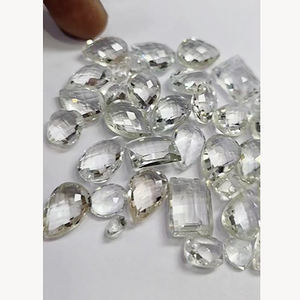 41 pièces de cristal naturel Quartz 6mm à 15mm poire octogone facette 240 Ct Lot Iroc ventes haute qualité en vrac clair quartz coupe US $58 - Product Image 4
