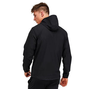 Customized Lightweight Men's Outdoor <b>Windbreaker</b> Jacket <b>Black</b> Waterproof Canvas with Zipper on Sale - Product Image 3