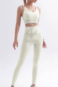 2023 conjuntos de Fitness de gimnasio cómodos de talla grande para mujer, Sujetador deportivo transpirable sin costuras y ropa de Yoga para gimnasio, Fitness, Yoga - Product Image 5