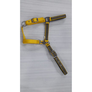 Selle Western personnalisée cheval licou Durable Nylon laiton acier PVC sangle tête de cheval collier cheval licou matériel boucles - Product Image 5