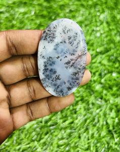 Haute Qualité Taille Personnalisée Dendrite Naturelle Opale Cristal Pierre Blanc Noir Polonais pour Bijoux et Guérison Meilleur Prix - Product Image 2