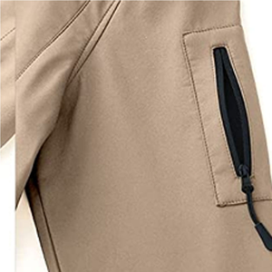 100% Polyester <b>Soft</b> <b>Shell</b> <b>Jacket</b> for <b>Men</b> Comfortable Waterproof Breathable Rain Function Stand Collar Casual Wear Made Pakistan - Product Image 5