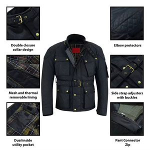 Chaquetas de Motociclismo de Cuero Unisex al por Mayor de Pakistán, Servicio OEM, Tallas Personalizadas, Tallas Grandes, Resistentes al Viento y Transpirables - Product Image 3