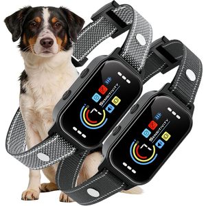 Koguzl Lot de 2 Colliers Anti-Aboiement Automatiques pour Chiens Grands, Moyens et Petits (11-120 lbs), 7 Niveaux de Sensibilité, 5 Couleurs Sûres, Personnalisables - Product Image 1