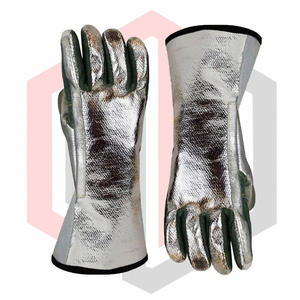 Gants de soudage à double face populaires de haute qualité, résistants à la chaleur, antistatiques, résistants à la déchirure, 11 oz, 16 pouces, sans poudre - Product Image 5