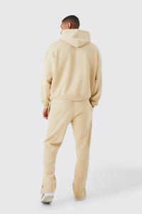 Ensemble de survêtements imprimés délavés OEM, survêtements surdimensionnés en gros, ensemble de pantalons de survêtement et de sweat-shirt délavés à l'acide pour hommes - Product Image 6