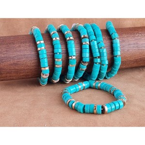 Stylish Gold Plated Boho Turquoise <b>Beaded</b> <b>Bracelet</b> for Trendy Retail Fashion Sales - Product Image 1