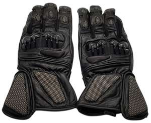 Venta al por mayor negro cuero de vaca guantes de carreras equipo de protección de moto CE aprobado Magnifico comerciantes - Product Image 1