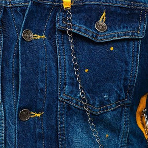 แจ็กเก็ตผู้ชายสไตล์ลำลองอินเทรนด์ฤดูใบไม้ผลิเสื้อแจ็กเก็ตสำหรับผู้ชายกางเกงพิมพ์ลายขั้นต่ำ1ชิ้น - Product Image 6