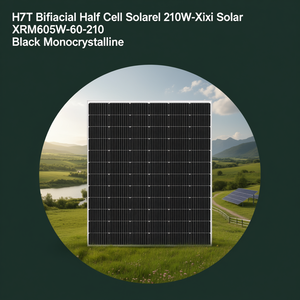Panel Solar Bifacial de Media Celda HJT 210W-Xuri Solar XRM605W-60-210 Monocristalino Negro - Product Image 3