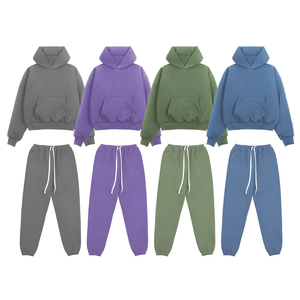 Chándal con logotipo personalizado para hombre, excelente conjunto de Jogger de gran tamaño personalizado, pantalones de chándal acampanados, Sudadera con capucha, conjuntos para hombre - Product Image 1