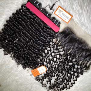 Paquetes de Cabello Remy Vietnamita Virgen al por Mayor con Cutícula Alineada, de 8 a 32 Pulgadas, con Doble Trama a Máquina, Ondulado Profundo y Rizado al Agua para Salones - Product Image 6