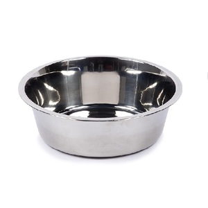 Bol de nourriture pour animaux de compagnie en acier inoxydable durable, mangeoire écologique de qualité supérieure, finition polie par miroir, design élégant et antidérapant pour un confort optimal - Product Image 1