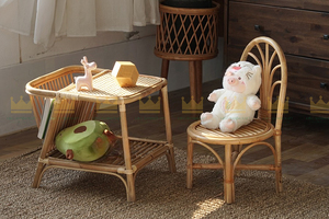 เก้าอี้หวายทำมือสำหรับเด็ก-ที่นั่งเด็กหวายธรรมชาติเป็นมิตรกับสิ่งแวดล้อมเหมาะสำหรับงานเลี้ยงวันเกิดสถานรับเลี้ยงเด็กการตกแต่งแบบโบโฮ - Product Image 4