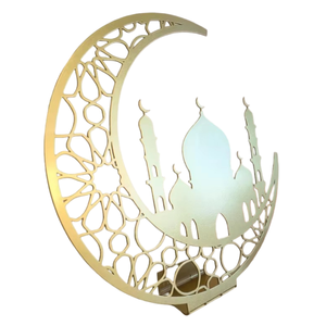 Decoración Metálica de Luna y Estrella de Latón Duradero para Mesa, Decoración del Hogar de Alta Calidad con Acabado Pulido, Fácil Instalación - Product Image 4