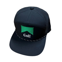 Sombrero de golf con logotipo bordado 2D personalizado para hombre, gorra de Vietnam 7 paneles de, fabricante de sombreros, gorra de béisbol impermeable, cuerda de agujero cortada con láser