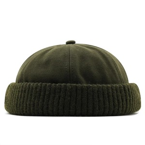 Gorro de punto de lana de invierno de alta calidad para hombres Logotipo bordado personalizado Característica común de los fabricantes Gorro de punto liso cálido - Product Image 5