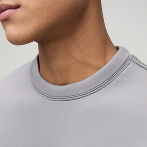 Custom <b>Embroidered</b> and Silk Screen Printing Logo Crew Neck Cotton Dropped Shoulder Pullover Sweatshirt Made in Pakistan - Product Image 6