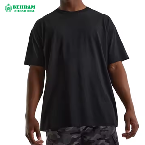 เสื้อยืดผู้ชายปี 2026 ผ้าโพลีเอสเตอร์/คอตตอนผสม คุณภาพสูง สไตล์วินเทจ  โลโก้ด้านหน้าแบบกำหนดเอง  สีซีดจาง ทรงโอเวอร์ไซส์ ลุคดิสเทรส ลักชัวรี่ - Product Image 5