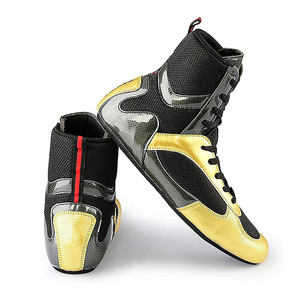 Botas de Boxeo de Caña Alta, Material Sintético Resistente, Suela Acolchada, Cierre con Cordones, Diseño Transpirable y Ligero, Agarre para Todo Clima - Product Image 2