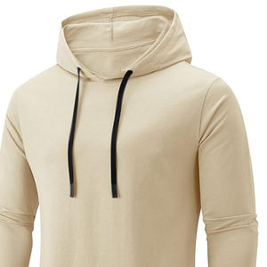 Sudaderas con capucha y sudaderas de manga larga de algodón 100% para hombre más vendidas estilo liso con estampados únicos para adultos de invierno - Product Image 5
