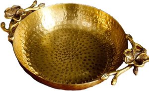 Plateau décoratif en cuivre Plateau artisanal pour mariages et fêtes Grand plateau en cuivre à moindre coût - Product Image 6