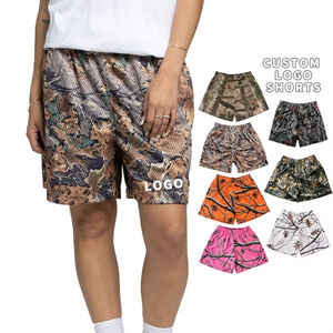 Shorts de sport en mesh respirant à séchage rapide, imprimés numériquement sur mesure, double couche, écologiques, pour homme et femme, été, avec poches zippées - Product Image 1