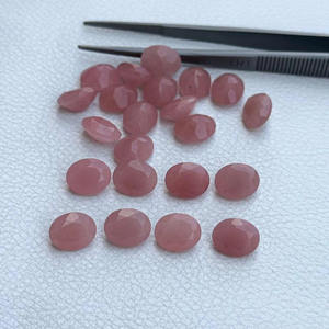10x14mm naturel rose goyave Quartz à facettes ovale coupe pierre en vrac en gros pierres précieuses semi-précieuses pierre de naissance pour la fabrication de bijoux - Product Image 3