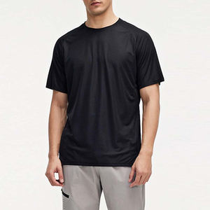 T-shirt en coton pour homme, haute qualité, manches courtes, col rond, décontracté, streetwear, uni, 220 grammes, quantité en vrac - Product Image 4