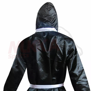 Robe de boxe avec logo personnalisé Robe de boxe avec capuche Combinaison d'entraînement Robe de combat MMA - Product Image 6