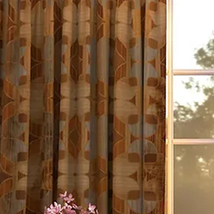 ผ้าม่านหน้าต่างโพลีเอสเตอร์ผ้าฝ้ายแจ็คการ์ดผ้าม่านหน้าต่างตกแต่งสไตล์หรูหรา - Product Image 6
