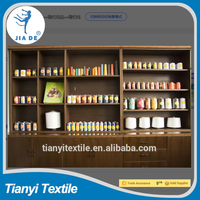 Benang Tekstur Poliester 100% Hasil Pemintalan Pabrik, Benang Overlocking Tianyi, Ketahanan Tinggi, Diwarnai, 150d/1
