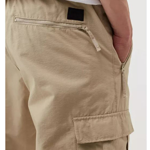 Factory Direct Supply <b>Elastic</b> Waist New Style Cotton Solid Color <b>Trousers</b> for <b>Men</b> New Arrival Customized Logo <b>Men</b> - Product Image 5