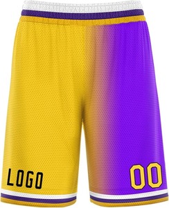 Pantalones Cortos Deportivos de Malla para Hombre, Corte Holgado, Sublimados, Cintura Elástica con Cordón, Secado Rápido, Transpirables, 100% Poliéster, para Deportes Múltiples - Product Image 4