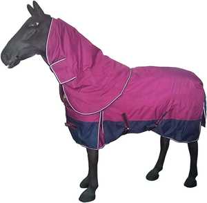 Couverture d'été imperméable personnalisable pour cheval |   Housse de pluie respirante pour cheval en ripstop |   Tapis de course léger et respirant - Product Image 2