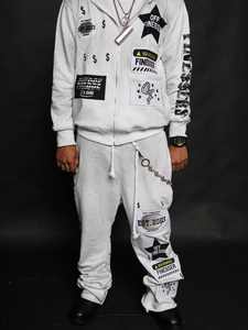 Survêtements de qualité supérieure de style nouveau, logo personnalisé imprimé, pantalon évasé et sweat-shirt, coton respirant, vêtements décontractés, vente de survêtements - Product Image 3