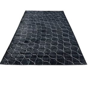 Collection de tapis de designer contemporains Tapis modernes en peluche de haute qualité brodés à poils plats, élégants et résistants aux taches en laine - Product Image 5