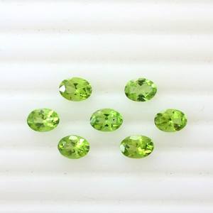 Piedras preciosas sueltas facetadas de corte ovalado de peridoto natural, venta al por mayor, cuentas de piedra de peridoto verde para fabricación de joyas, lote de suministros a granel - Product Image 4