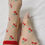 Lot de 2 paires de chaussettes transparentes à motif floral, douces, fruitées, respirantes, chaudes, tricotées, longueur mi-mollet, imprimé floral, taille unique - Product Image 2