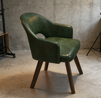 Fauteuil pivotant 360° au design scandinave, fauteuil d'appoint léger, revêtement en tissu doux, chaise de dressing, style nordique pour la maison