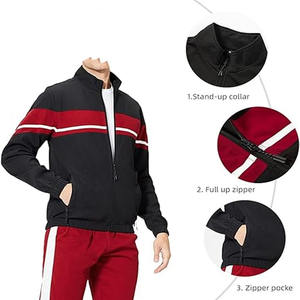 Vêtements Logo gaufré personnalisé cordon large surdimensionné blanc 3 rayures hommes survêtements d'athlétisme téléchargés par Dress Sports - Product Image 4