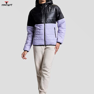 Hot Selling New Style Custom Made Women Thick Waterproof Long Cotton Puffer <b>Jacket</b> Full Zip - Product Image 5